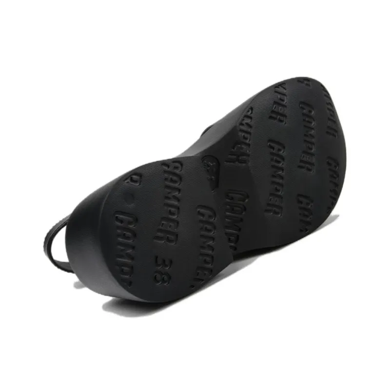 CAMPER Tasha One Strap Sandals 4.9cm Women's Black-3