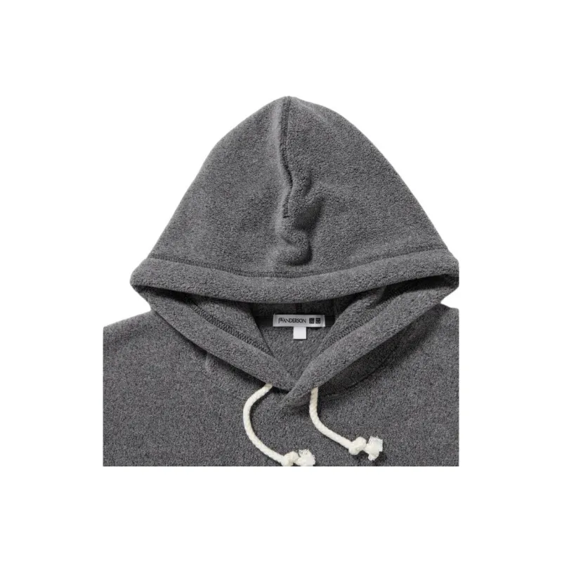 Jw Anderson X UNIQLO Jw Anderson Co Branded Series Sweatshirts Unisex Lead Gray 06-1