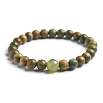 Seven Little Craftsmen Green Sandalwood Bracelets Unisex