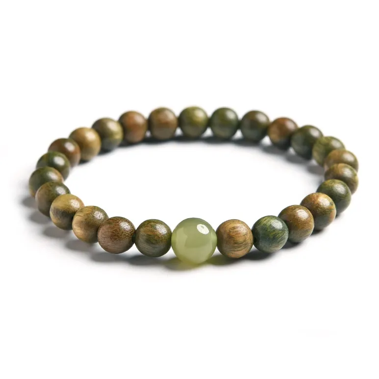 Seven Little Craftsmen Green Sandalwood Bracelets Unisex-0