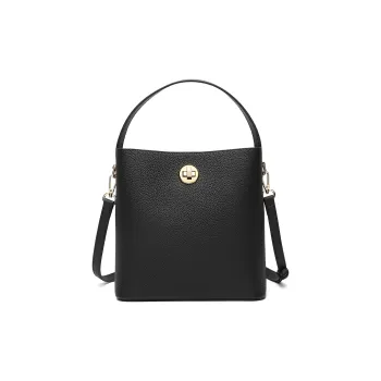 MEXICAN Cow Leather Crossbody One Shoulder Handbag Women's Black/Khaki