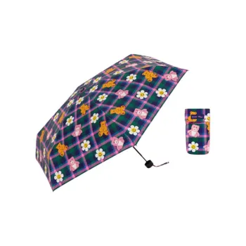 Wiggle Wiggle Umbrellas Purple Brown 55*98cm