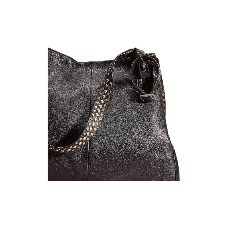 COACH Phoebe Leather Hobo Bag Handbag Shoulder Bag Women's Light Gold/Black-4