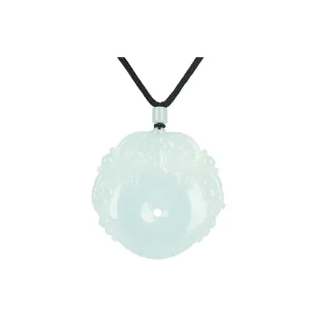 Pengshan Ice Glutinous Three Yangs Opening Prosperity Jade Pendant Unisex