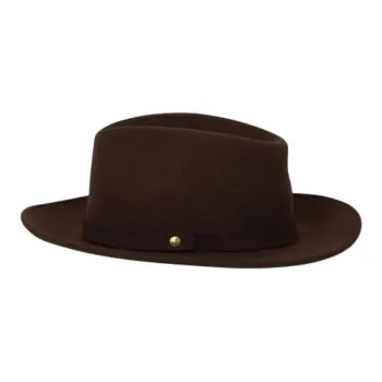 Lock Hatters Rabbit Fur Top Hats Unisex Brown