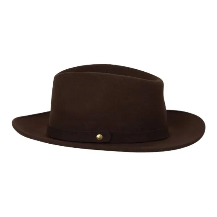 Lock Hatters Rabbit Fur Top Hats Unisex Brown-0
