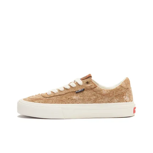 Vision Street Wear Flat Top Low Top Skateboard Shoes Unisex Sun Kissed Brown