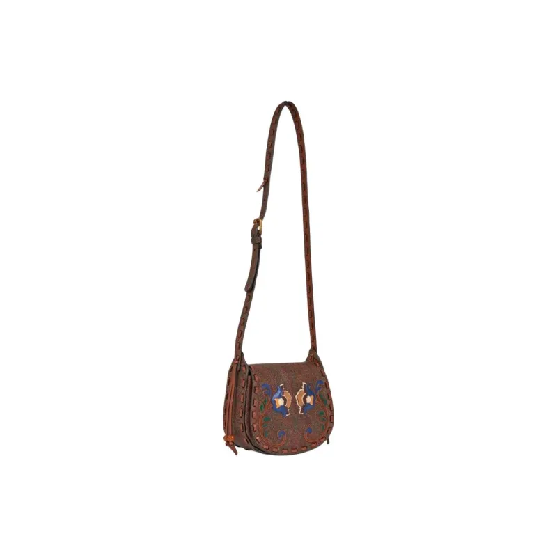 ETRO PVC Shoulder Bag, Crossbody Bag Women's Brandy Brown-6
