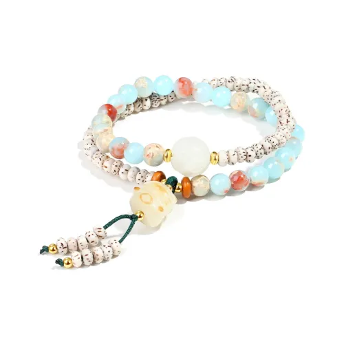 Blooming Petals Star Moon Bodhi Seeds Bracelets Unisex