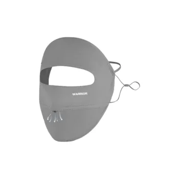 Warrior Polyamide Elastane Sun Protection Masks Unisex Gray Black