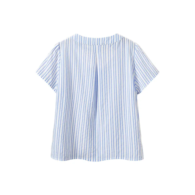 TOUCH Shirt Women's Blue Stripes-1