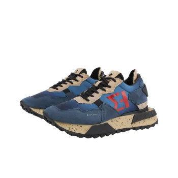 ELHANN.H Abrasion Resistant Low Top Casual Shoes Men's Blue