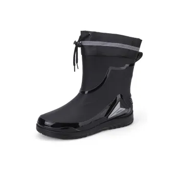 LONGYING Rain Boots Men