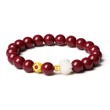 SEVEN COOK Reconstructed Cinnabar Bracelets Women's