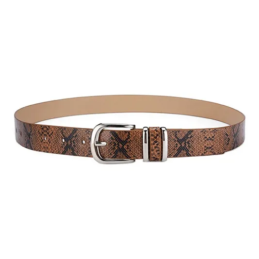 JKEM PU Leather Belts Women's 2.3cm-3