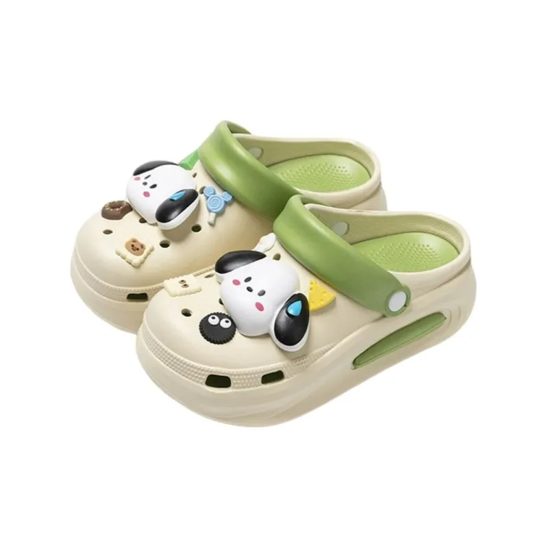 ECAC Squashy And Bouncy Feeling Clogs, Summer Height Increasing, Slip Resistant EVA Platform Slippers-9