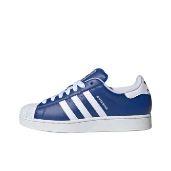 Adidas Originals Superstar 2 Anti Slip Wear Resistant Low Top Skateboard Shoes Unisex Blue White