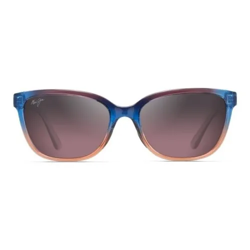 Maui Jim Plastic Cat Eye Sunglasses Unisex Blue