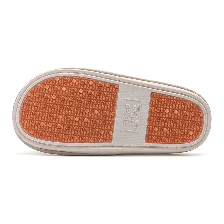 HLA All Season Soft Sole Home Slip Resistant Quiet Indoor Slippers Couple's-2