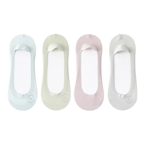 BOKAMAN No Show Socks Women's 4 Pack