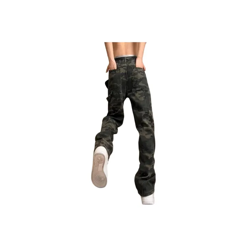 SUNSETMONENT Jeans Unisex Camouflage-1