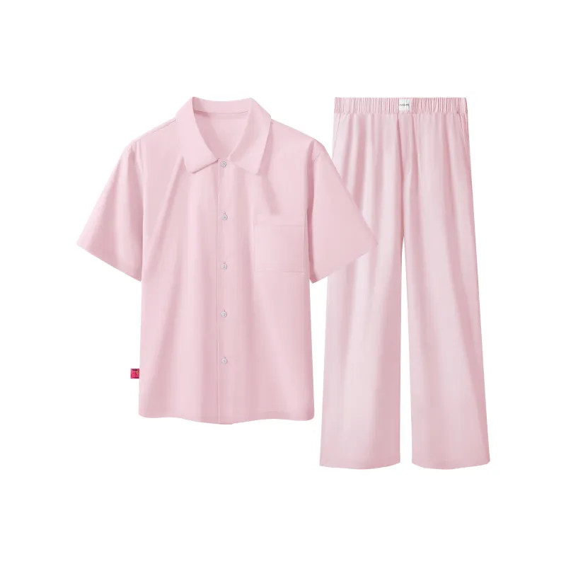 Crabsecret Pajama Set Women's Pink Diamond-0
