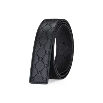 GUSKI Split Cow Leather Belts Men's Width  3.8cm