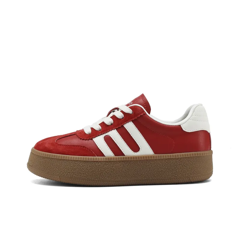 FIVE PLUS Anti Slip Wear Resistant Low Top Skateboard Shoes Women's-0