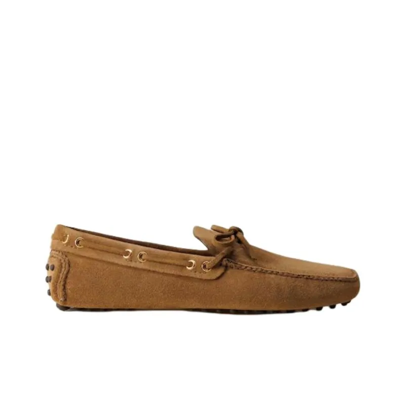 Car Shoe Gommino Loafers Men's Light Brown-1