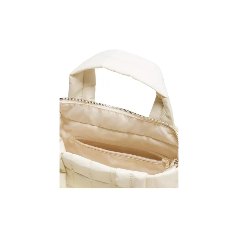 Lululemon Quilted Nylon Tote Bag, Shopping Bag, Shoulder Bag, Handbag Trumpets Women's Light Ivory-2