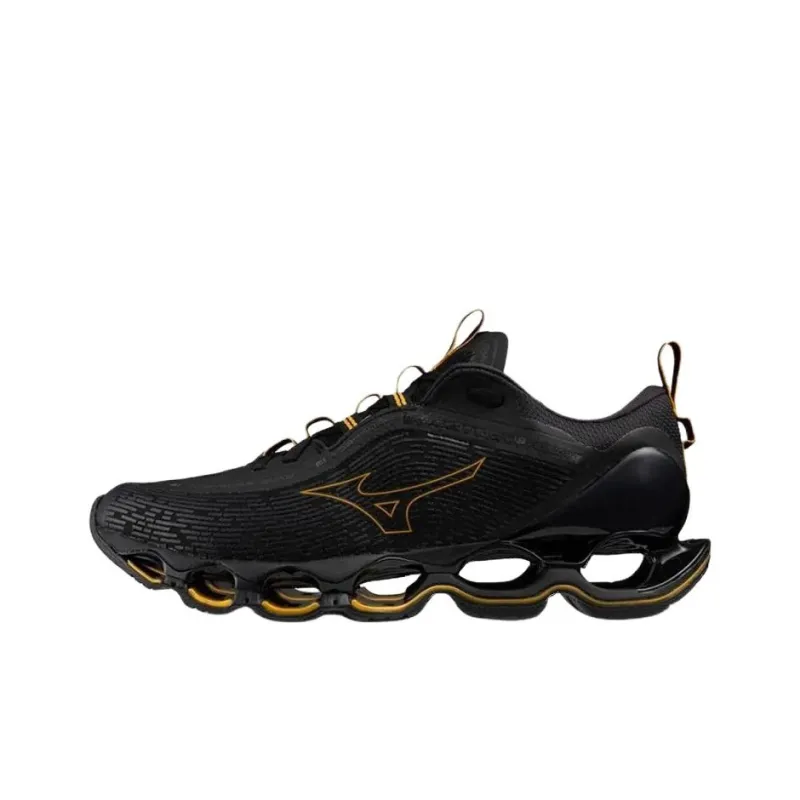 Mizuno Wave Prophecy 13 Cushioning, Wear Resistant Low Top Running Shoes Men's Black-0