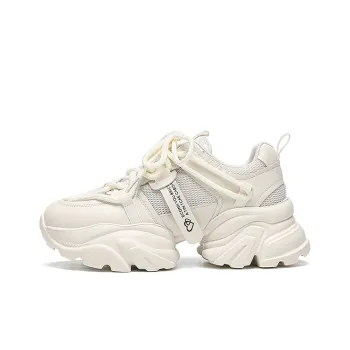 WOOS BOBO Breathable Lightweight Height Increasing Low Top Chunky Sneakers Women's