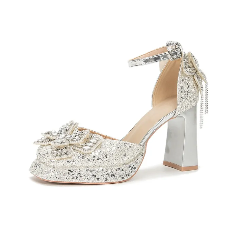 Zubumei Chunky Heel High Heels Women's-0