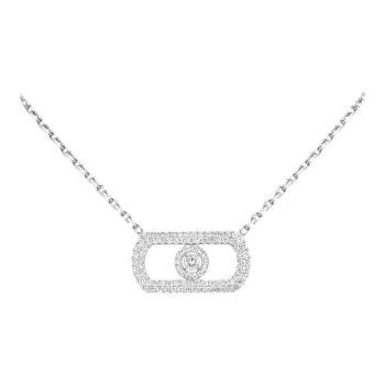 MESSIKA White Gold, Diamond Necklaces Women's Silver