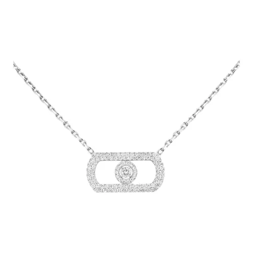 MESSIKA White Gold, Diamond Necklaces Women's Silver