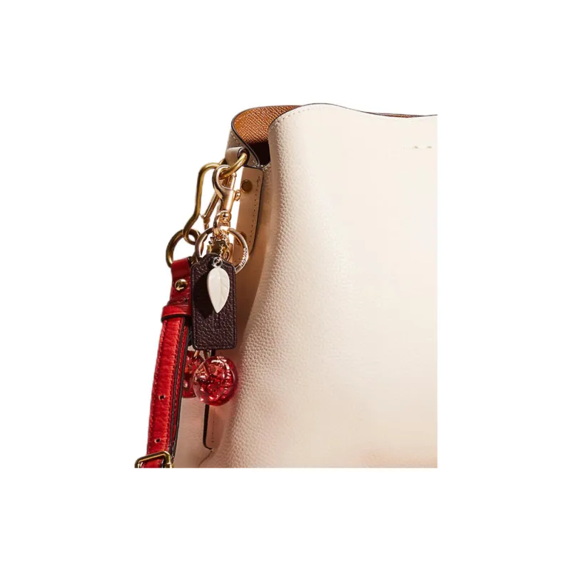COACH Willow Polished Pebble Leather Tote Bag Shopping Bag Handbag Shoulder Bag Large Size Women's White-3