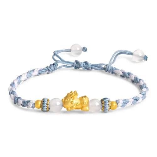 Lao Feng Xiang Gold Pixiu Baby Bracelet Solid Gold Priced In Gram Bracelets Unisex