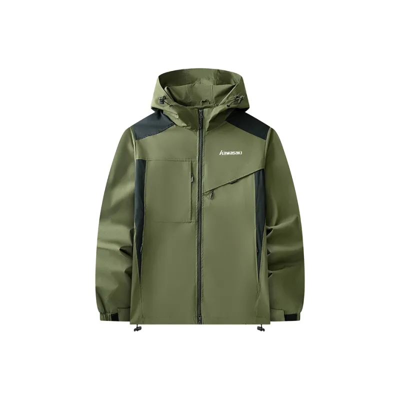 Kawasaki Waterproof And Windproof Windbreaker Jacket Unisex-12
