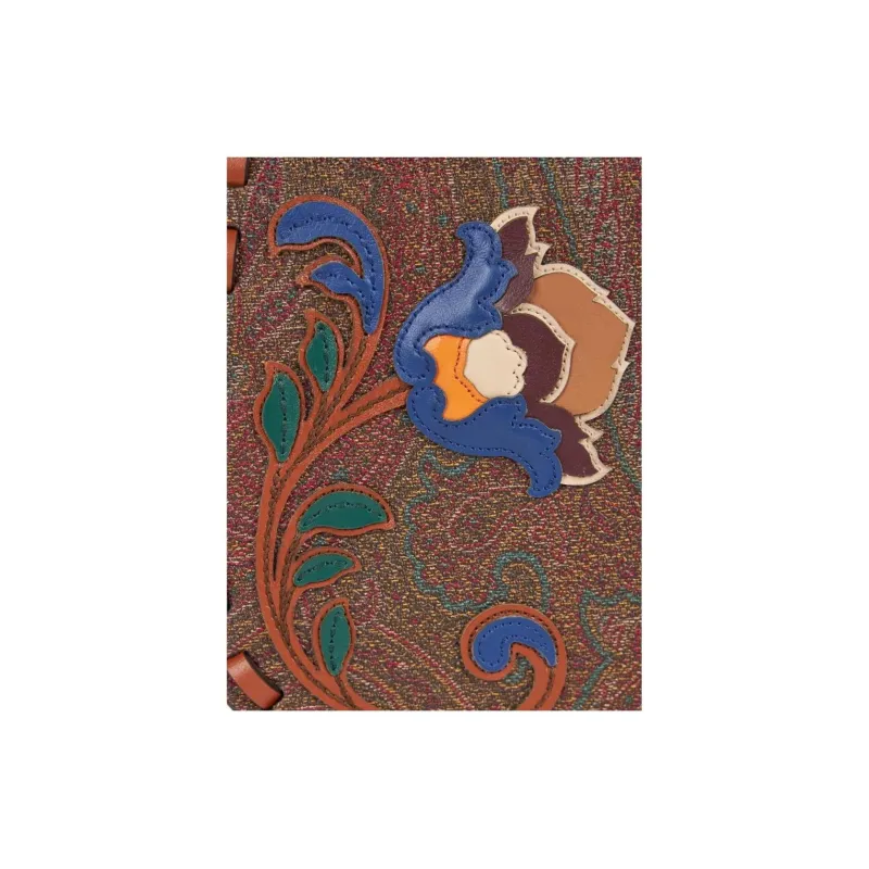 ETRO PVC Shoulder Bag, Crossbody Bag Women's Brandy Brown-8