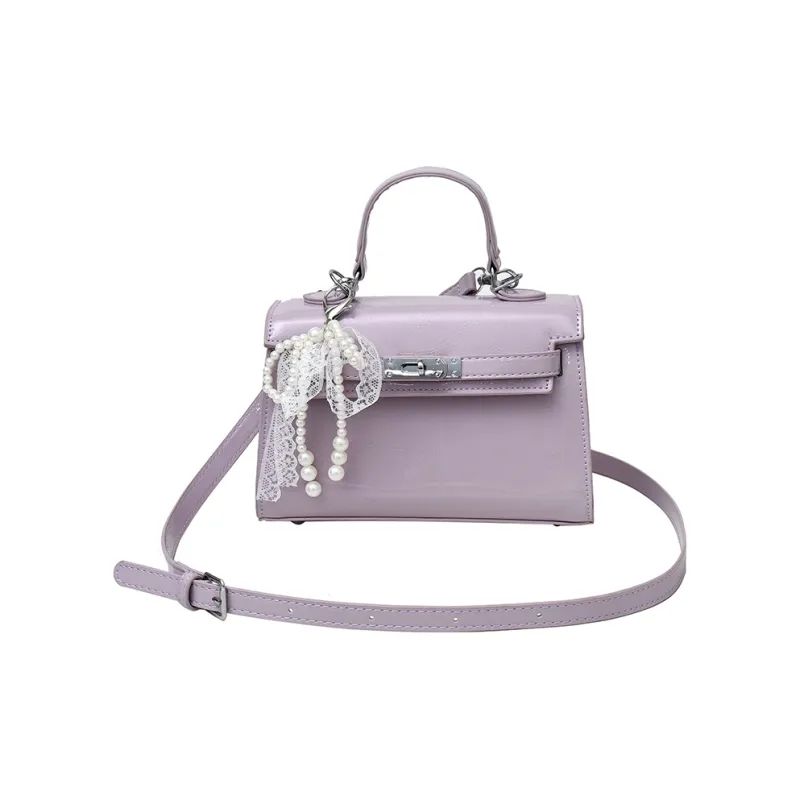 SURELAPTOP Patent Leather Handbag Regular Women's Multicolor-13