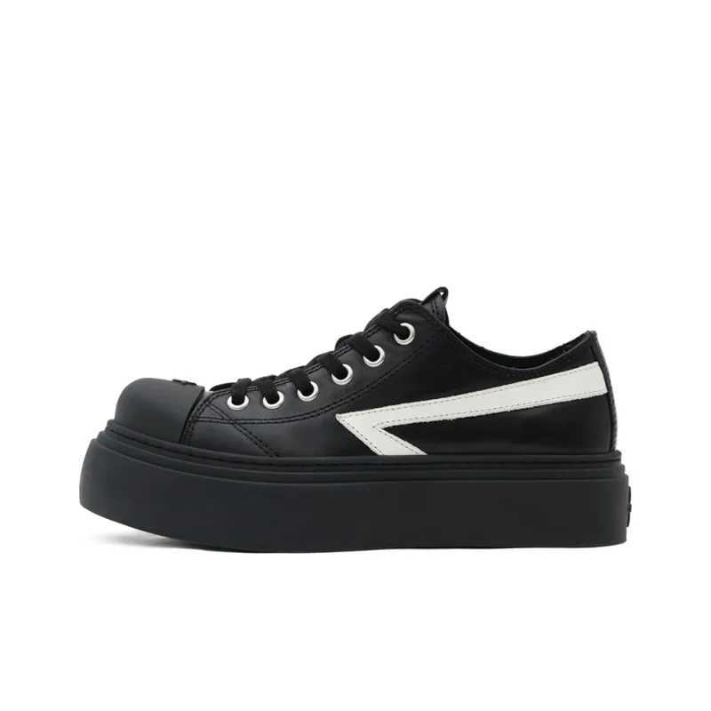 SMFK Low Top Skateboard Shoes Women's Wilderness Black-0