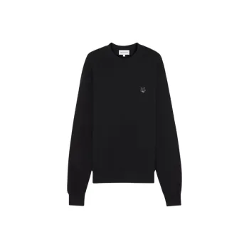 Maison Kitsune Fox Head Patch Crewneck Sweatshirt