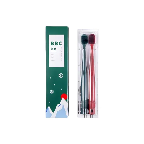 XIAONIULIXIANJI Double Pack Multicolor Box, Wide Head Design BBC Snow Cotton Bristles, Soft Bristles Toothbrush