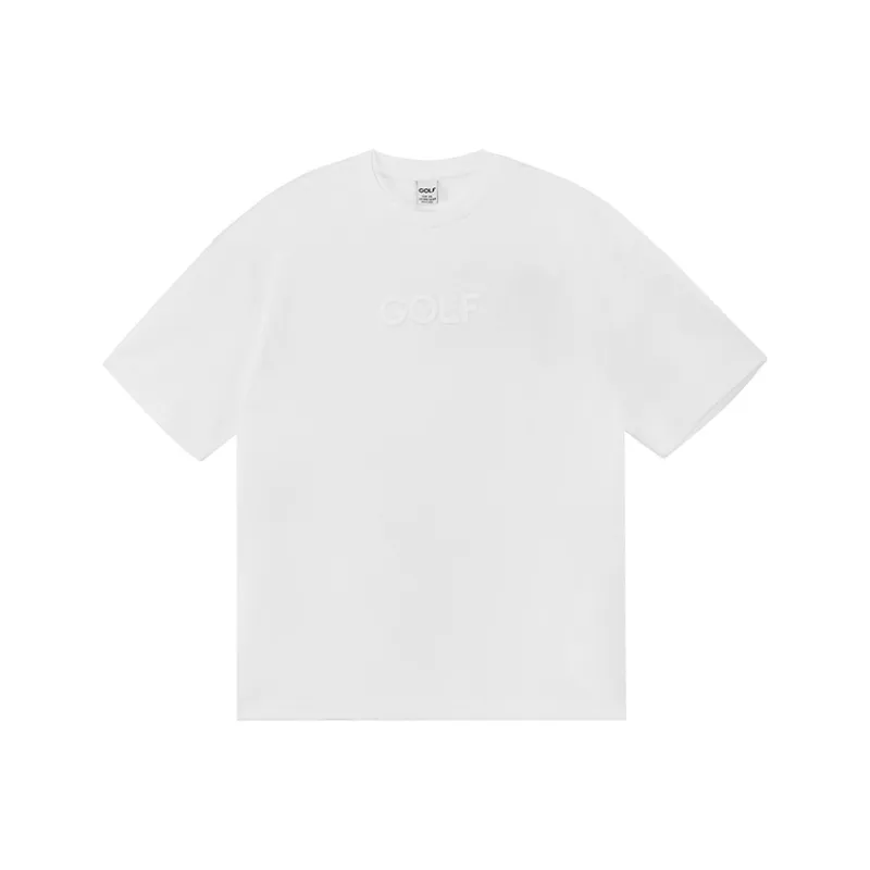 GOLF Solid Color Letter Logo Minimalist Style Fashion Versatile Casual Crew Neck Short Sleeved T Shirt T Shirt Men's-0