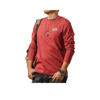 Seasonal Words T Shirt Men's Brick Red