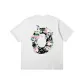 White Gray Plant and Floral O Letter