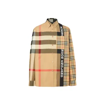 Burberry Shirts Men Beige