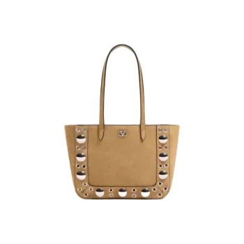 Valentino Suede Handbag Mini Women's Warm Brown