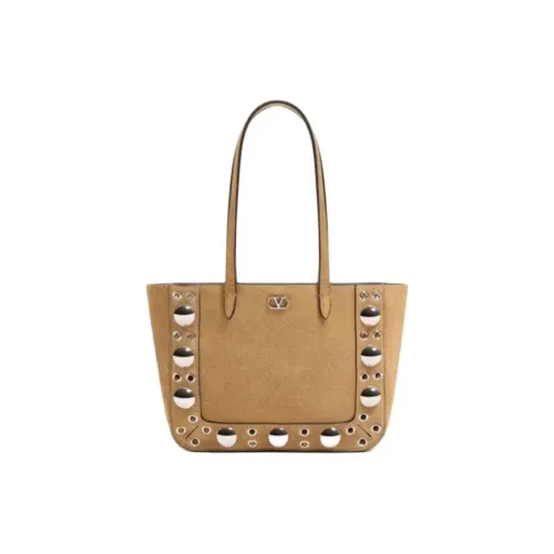 Valentino Suede Handbag Mini Women's Warm Brown