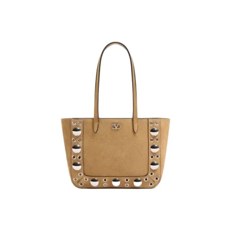 Valentino Suede Handbag Mini Women's Warm Brown-0